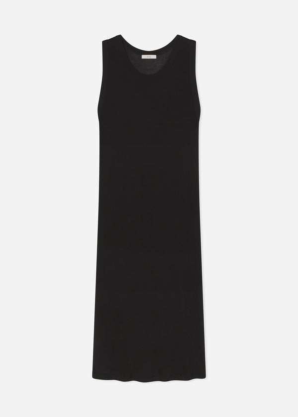 Co Tank Dress In Slub Jersey Black