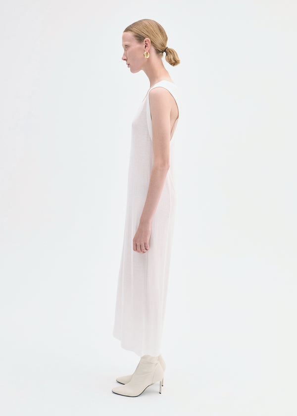 co Tank Dress In Slub Jersey White