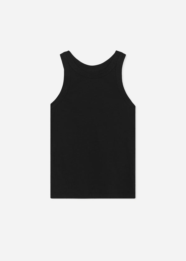 Co Tank Top In Cotton Jersey Black