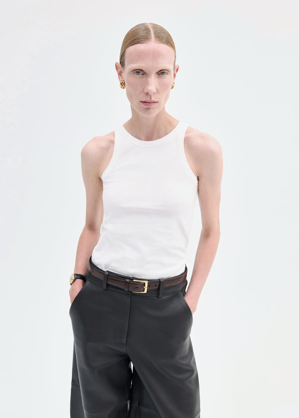 co Tank Top in Cotton Jersey White