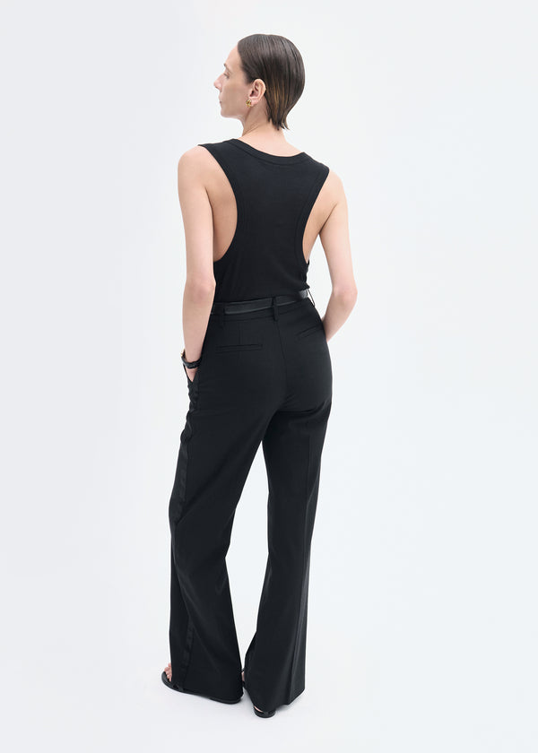 Co Tuxedo Pant In Wool And Silk Black