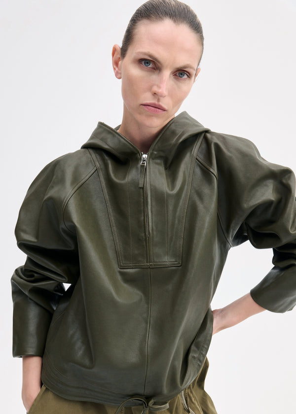 Co Workwear Pullover In Leather Olive