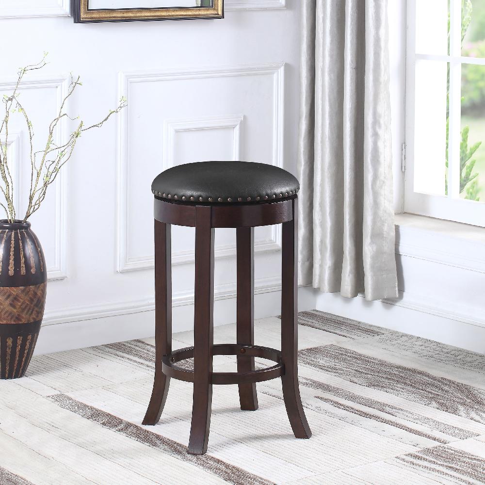 Coaster Aboushi Backless Swivel Bar Stool Brown (Set Of 2)