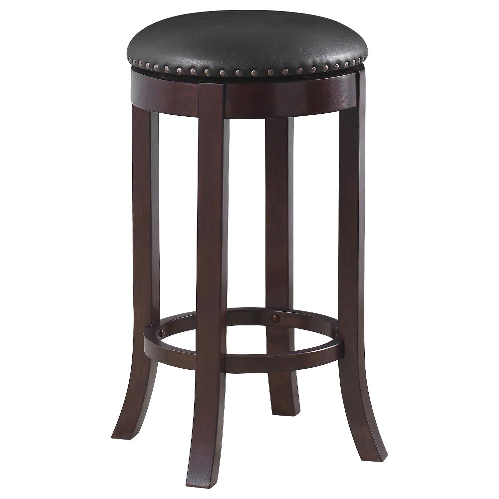 Coaster Aboushi Backless Swivel Bar Stool Brown (Set Of 2)