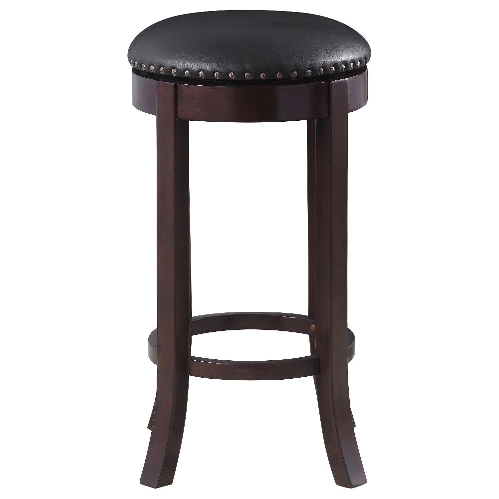 Coaster Aboushi Backless Swivel Bar Stool Brown (Set Of 2)