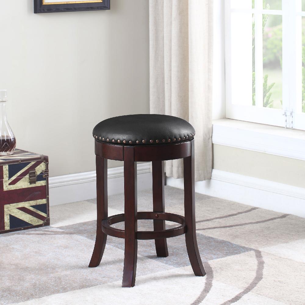Coaster Aboushi Backless Swivel Counter Stool Brown (Set Of 2)