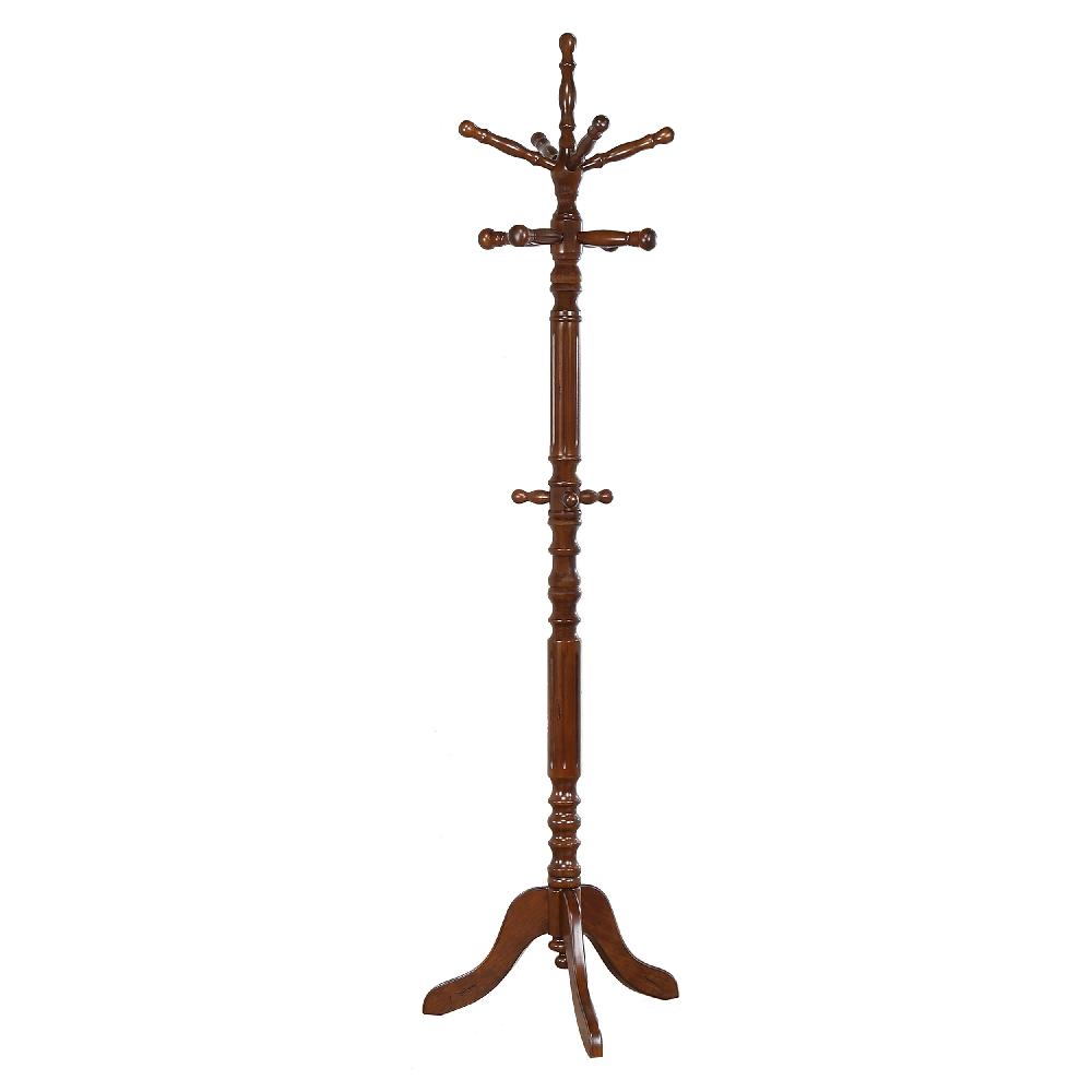 coaster Achelle 11 Hook Freestanding Coat Rack Hat Hanger Tobacco
