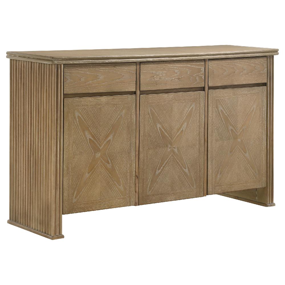 coaster Adina 3-door 59-inch Sideboard Server Distressed Light Brown