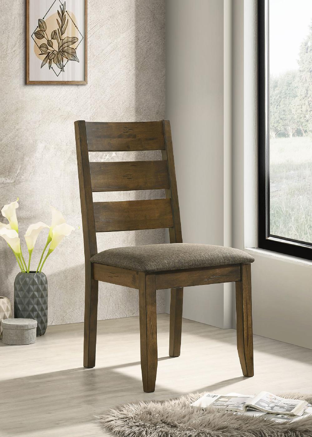 Coaster Alston Wood Dining Side Chair Knotty Nutmeg (Set Of 2)