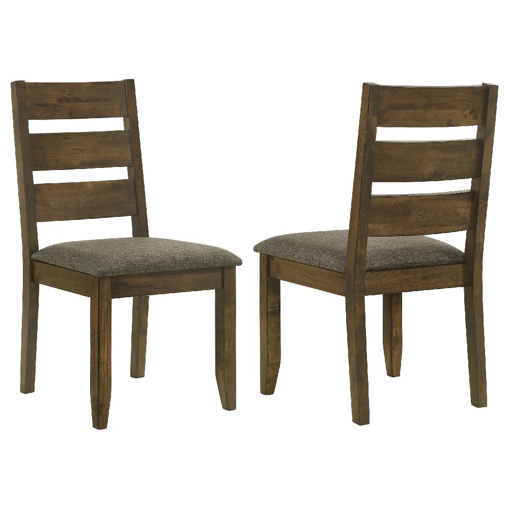 coaster Alston Wood Dining Side Chair Knotty Nutmeg (Set of 2)
