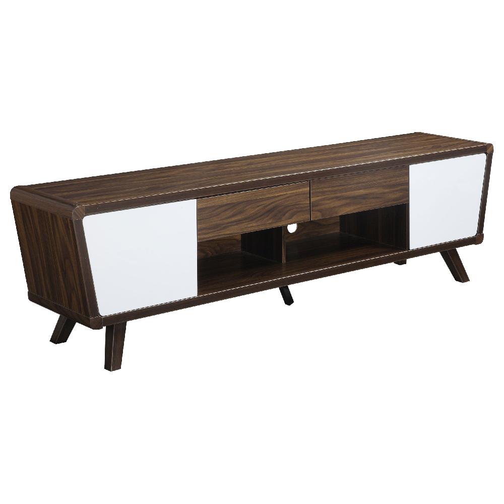 coaster Alvin 2-door Engineered Wood 74-inch TV Stand Dark Walnut