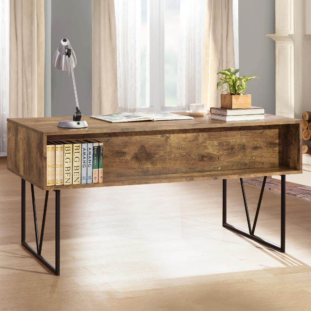 Coaster Analiese 63-inch 4-drawer Writing Desk Rustic Nutmeg