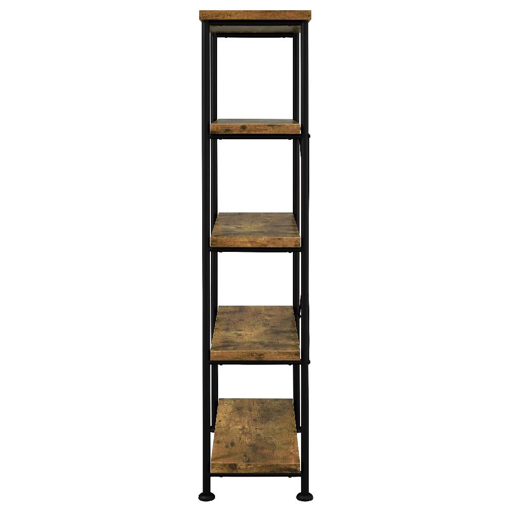 Coaster Analiese 63-inch 4-shelf Bookshelf Rustic Nutmeg