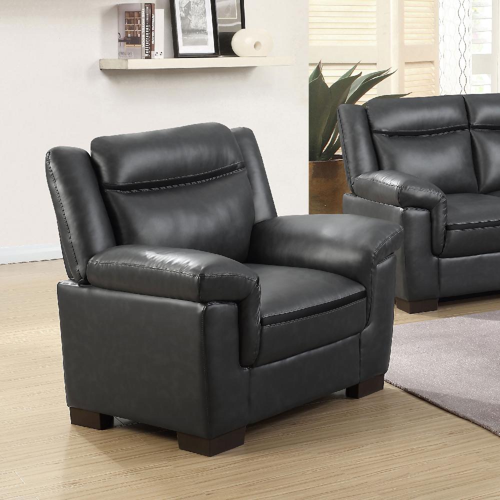 Coaster Arabella Upholstered Padded Arm Accent Chair Grey