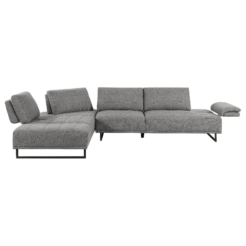 Coaster Arden Upholstered Sectional Sofa With Adjustable Back Taupe