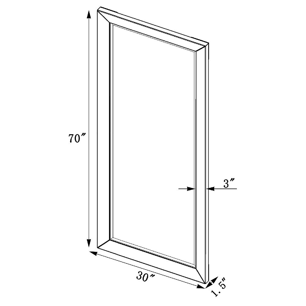 Coaster Barnett 30 X 70 Inch Full Length Floor Or Wall Mirror Silver