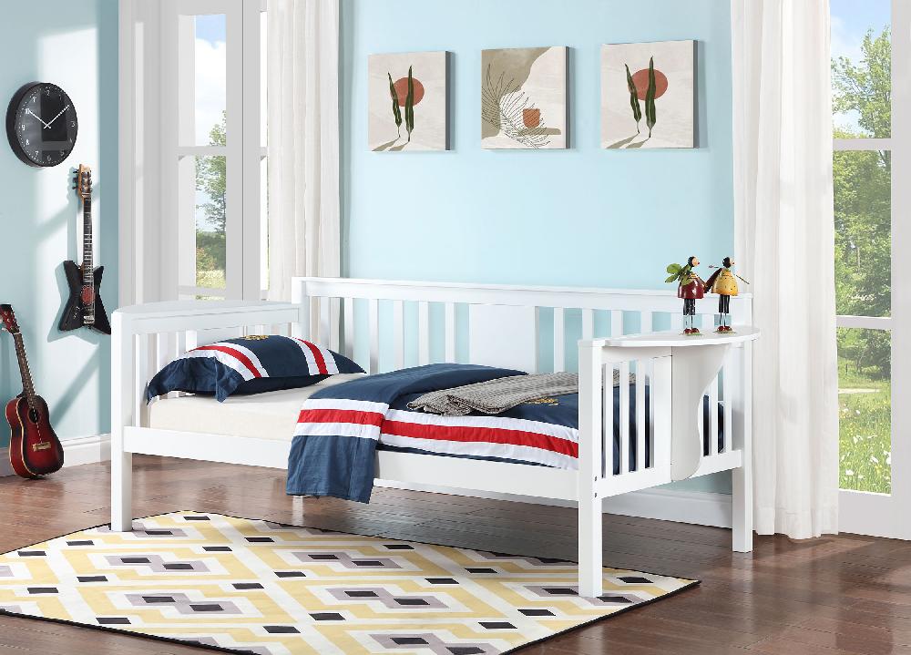 Coaster Bethany Wood Twin Daybed With Drop-down Tables White