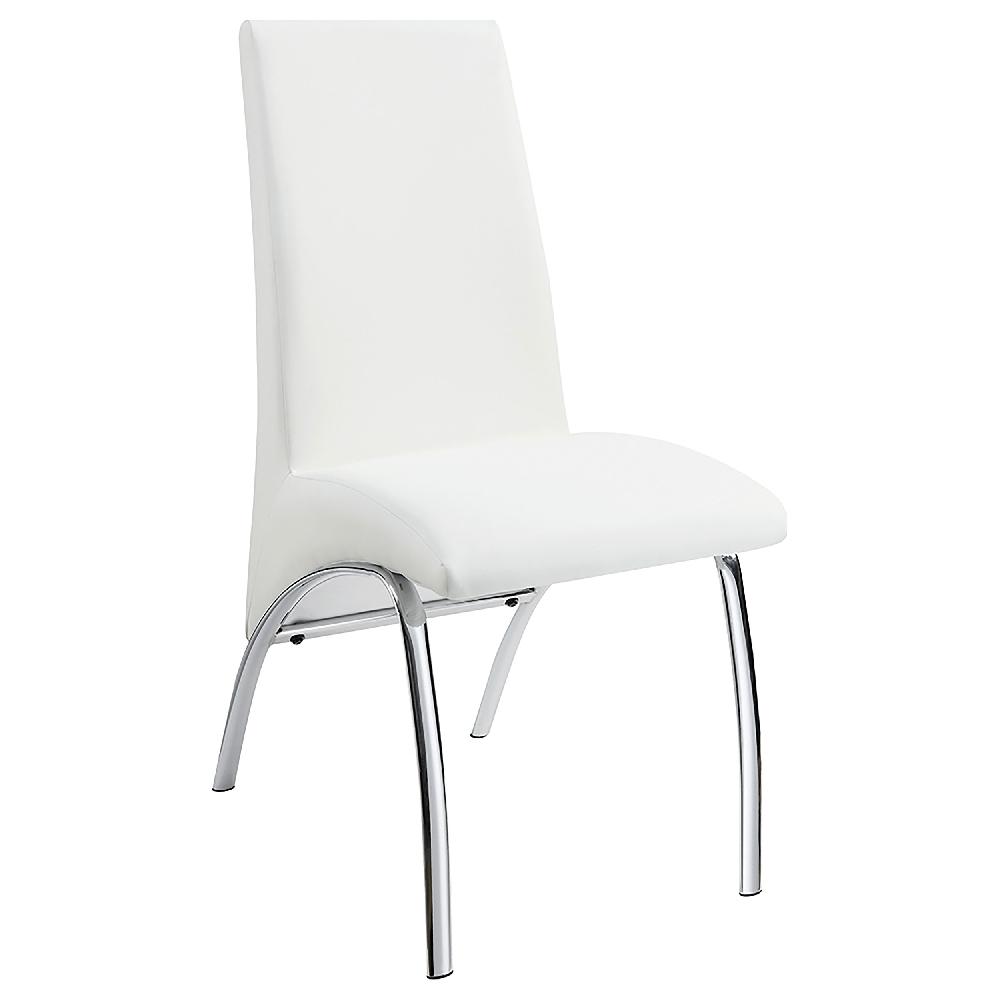 Coaster Bishop Upholstered Dining Side Chair White (Set Of 2)