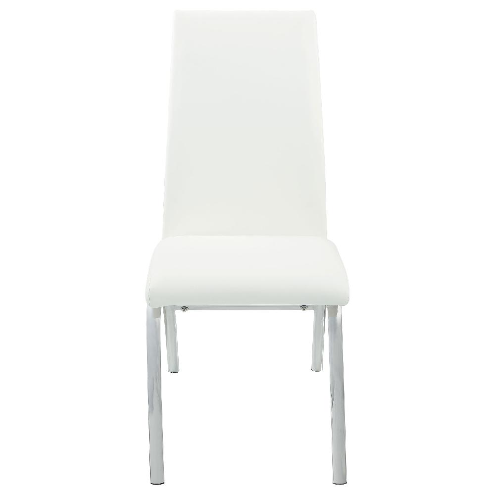 Coaster Bishop Upholstered Dining Side Chair White (Set Of 2)