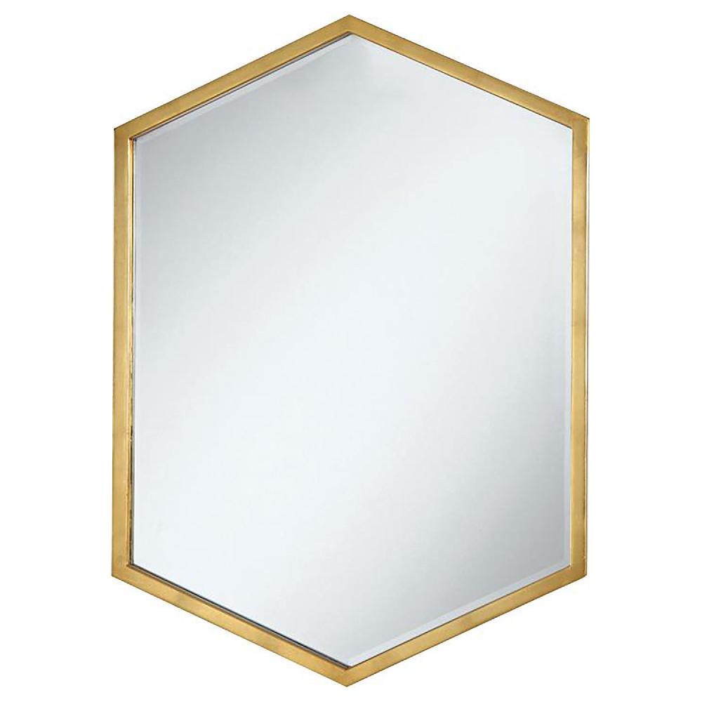coaster Bledel 24 x 34 Inch Hexagonal Wall Mirror Gold