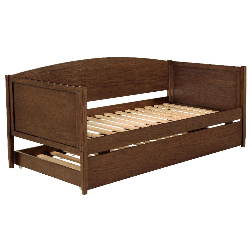 Coaster Bozeman Wood Twin Daybed With Trundle Medium Walnut