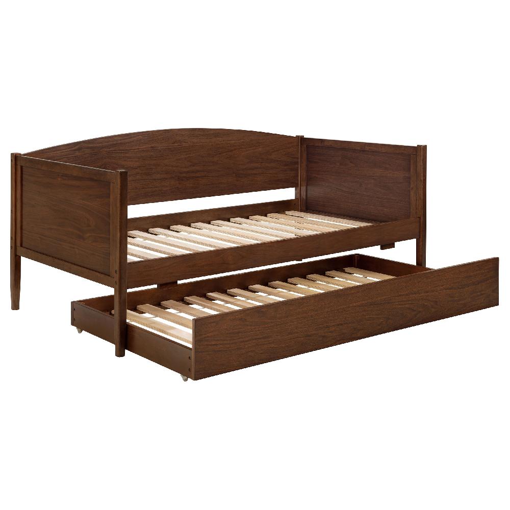 coaster Bozeman Wood Twin Daybed With Trundle Medium Walnut