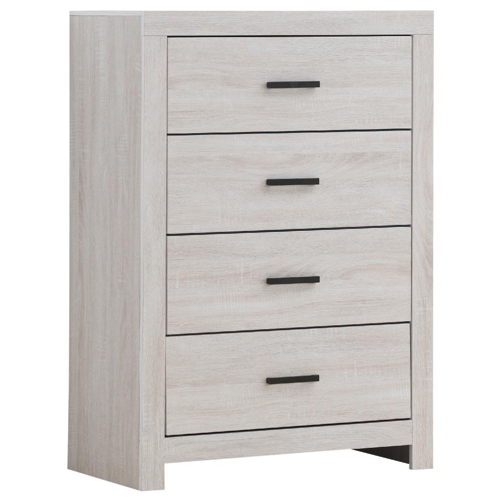 coaster Brantford 4-drawer Bedroom Chest Coastal White