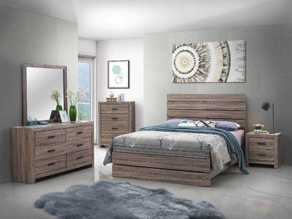 coaster Brantford 5-piece Queen Bedroom Set Barrel Oak