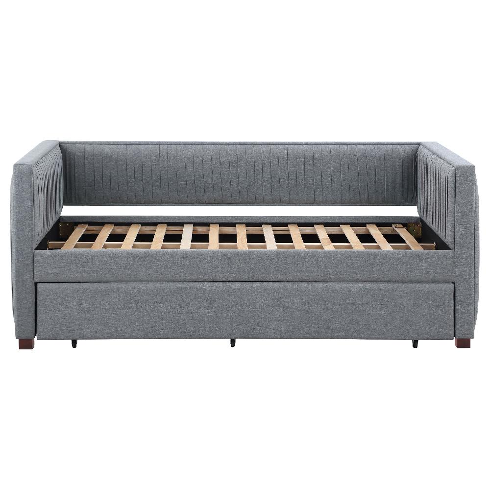 Coaster Brodie Upholstered Twin Daybed With Trundle Grey