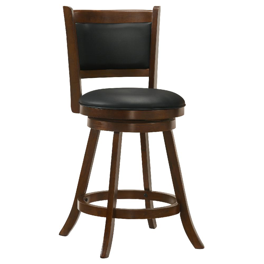 Coaster Broxton Upholstered Swivel Counter Chair Chestnut (Set Of 2)