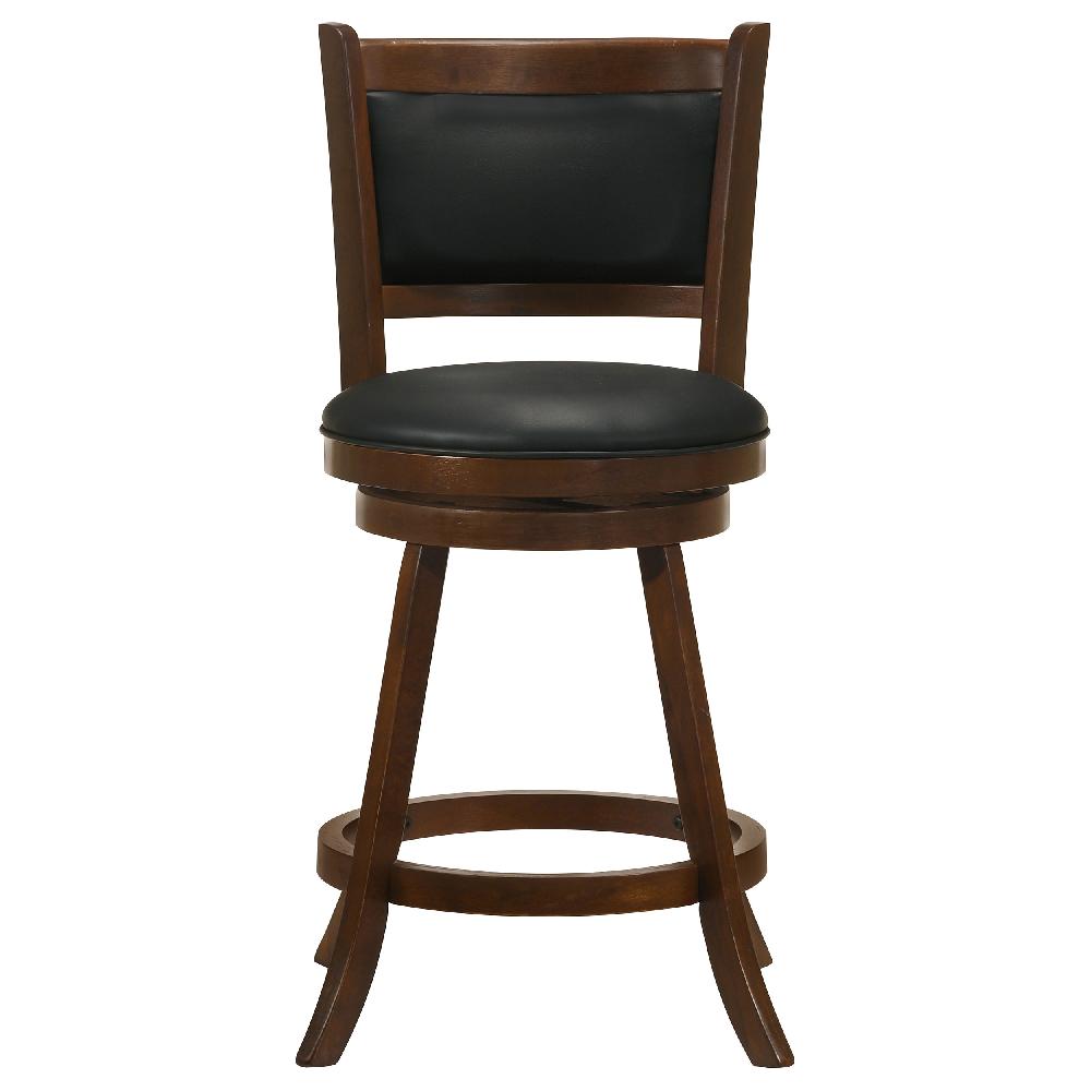 Coaster Broxton Upholstered Swivel Counter Chair Chestnut (Set Of 2)