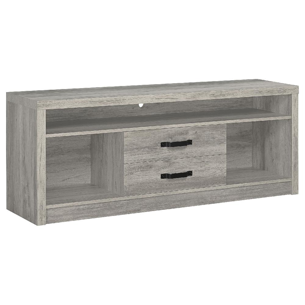 coaster Burke 2-drawer Engineered Wood 59-inch TV Stand Grey Driftwood