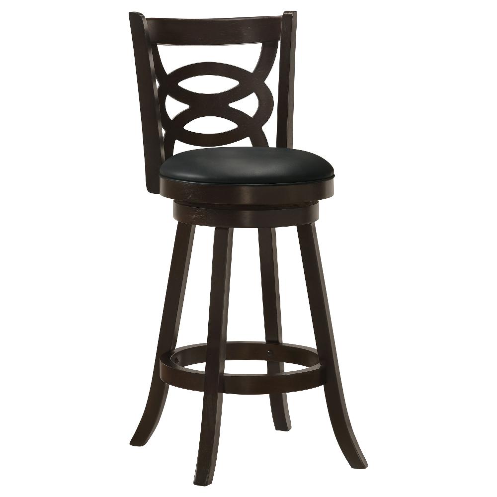 Coaster Calecita Wood Swivel Bar Stool Cappuccino (Set Of 2)