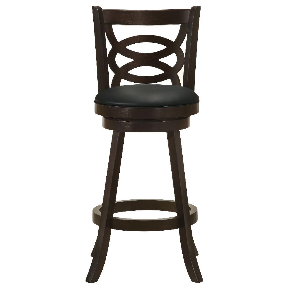 Coaster Calecita Wood Swivel Bar Stool Cappuccino (Set Of 2)