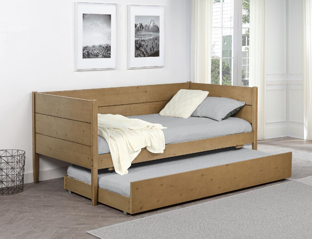 Coaster Calinda Wood Twin Daybed With Trundle Natural