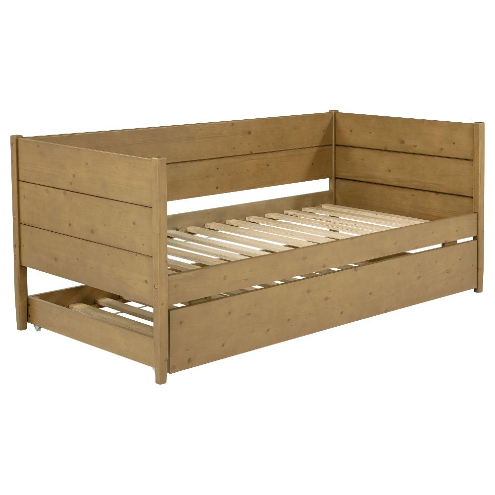 Coaster Calinda Wood Twin Daybed With Trundle Natural