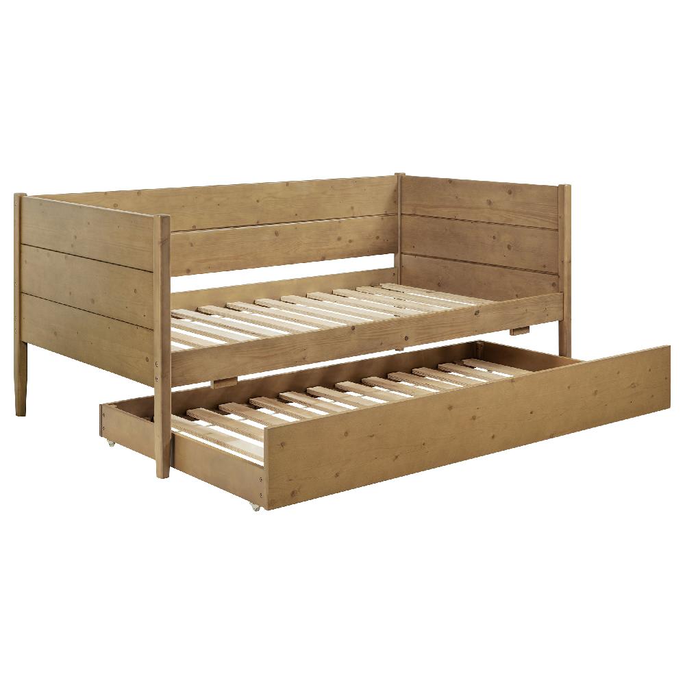 coaster Calinda Wood Twin Daybed With Trundle Natural