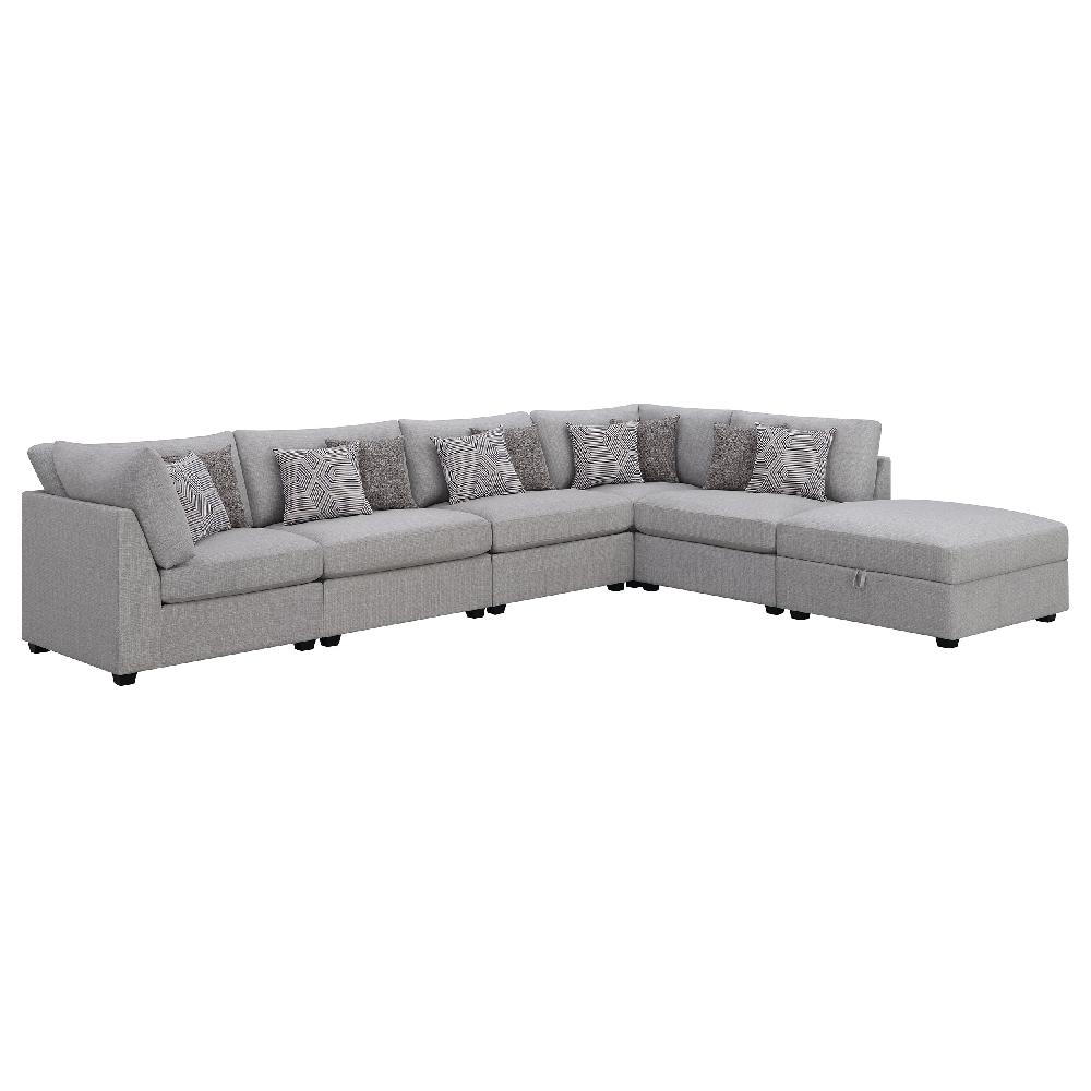Coaster Cambria 6-piece Upholstered Modular Sectional Sofa Grey