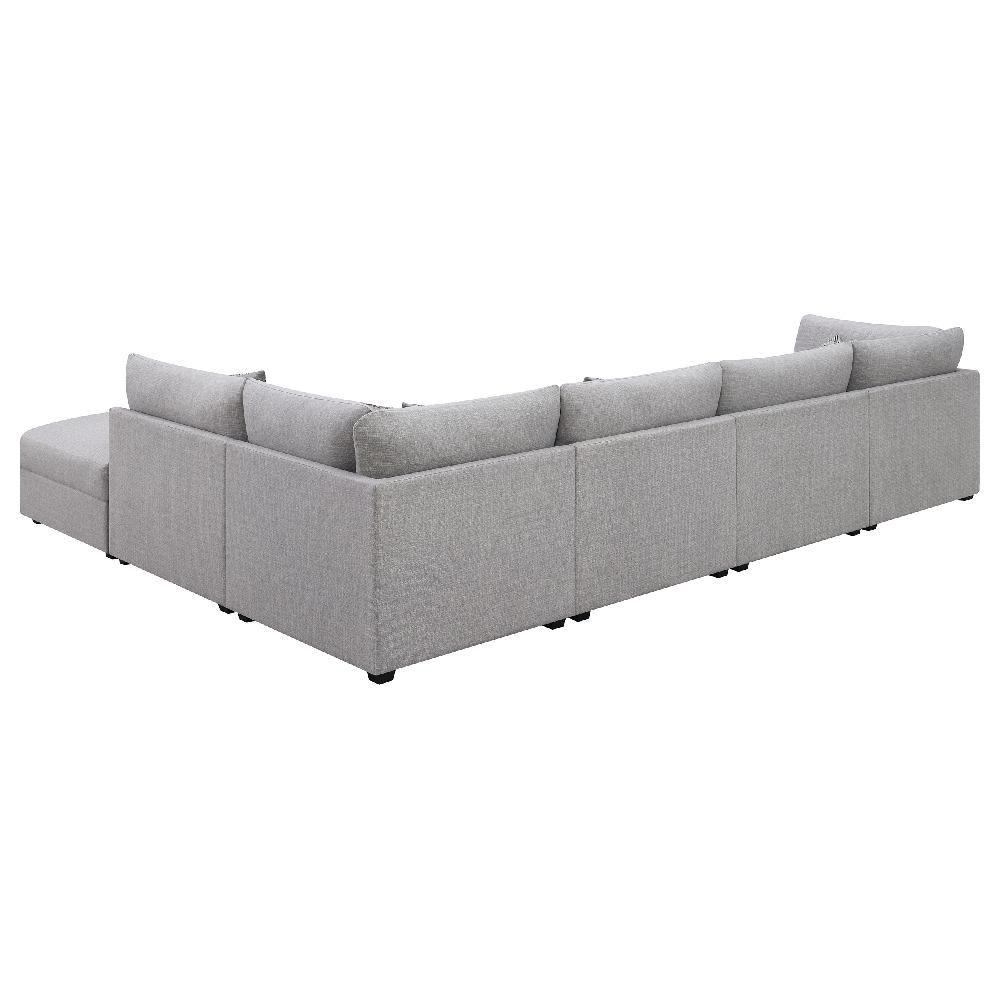 Coaster Cambria 6-piece Upholstered Modular Sectional Sofa Grey