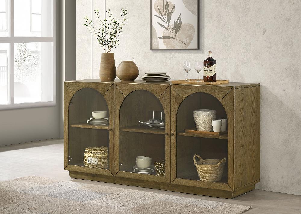 Coaster Castlewood 71-inch Dining Sideboard Buffet Server Brown Oak