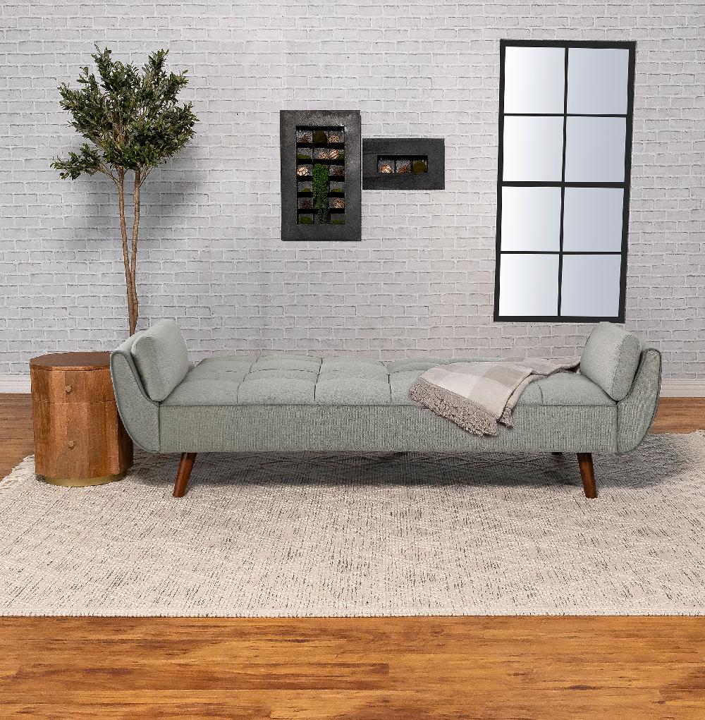 Coaster Caufield Upholstered Tufted Convertible Sofa Bed Grey