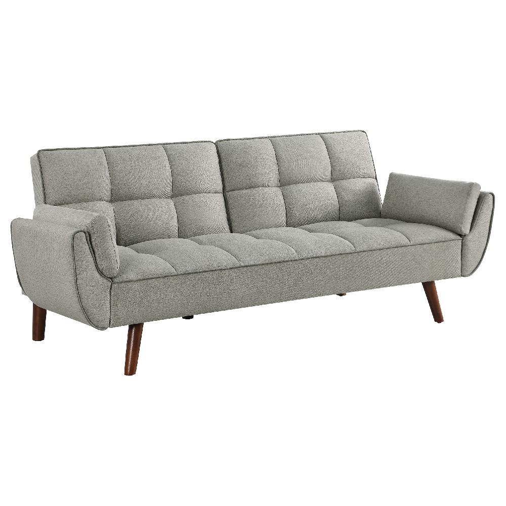coaster Caufield Upholstered Tufted Convertible Sofa Bed Grey
