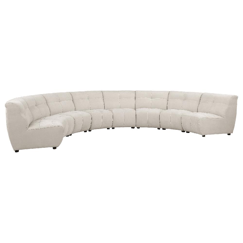 coaster Charlotte 8-piece Upholstered Modular Sectional Sofa Ivory