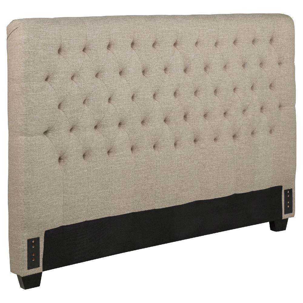 Coaster Chloe Upholstered Queen Panel Headboard Oatmeal