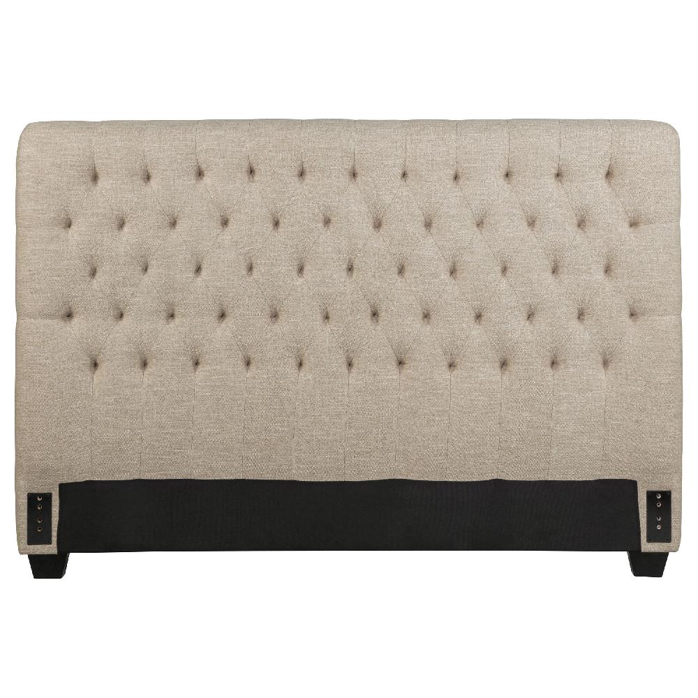 coaster Chloe Upholstered Queen Panel Headboard Oatmeal