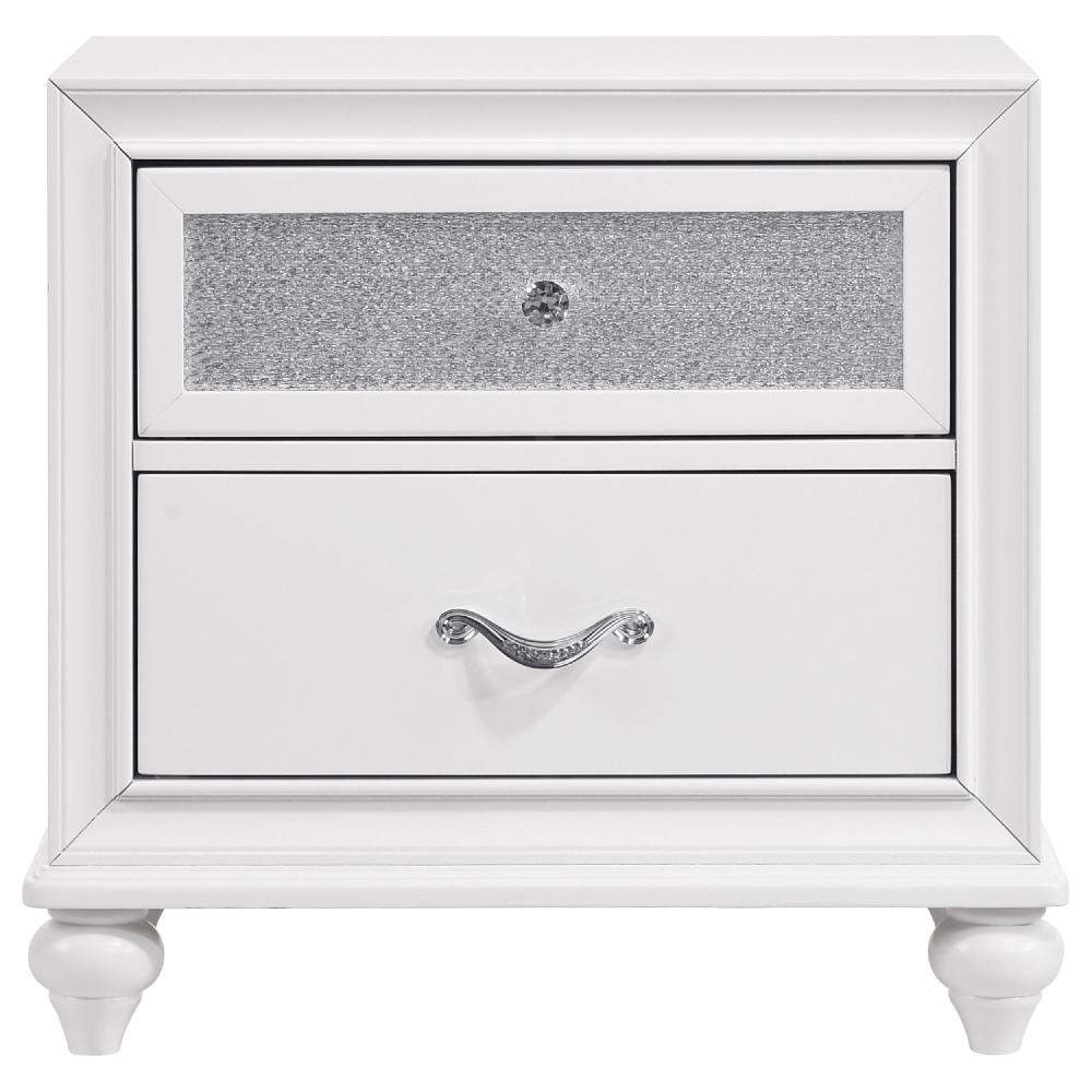 Coaster Barzini 2-drawer Nightstand White