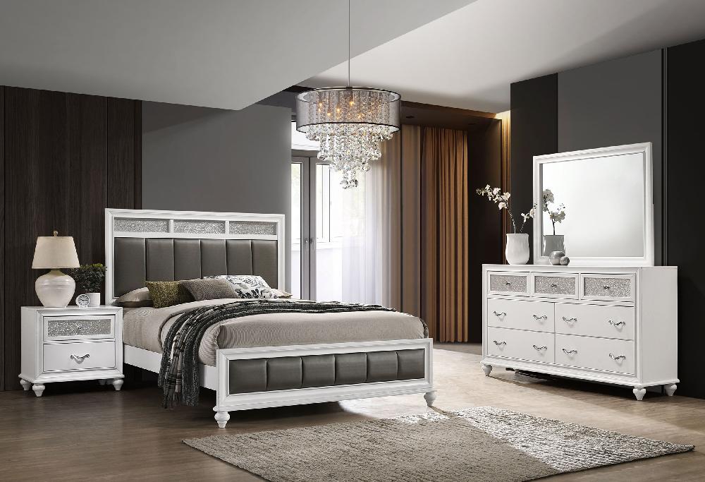 coaster Barzini 4-piece Queen Bedroom Set White