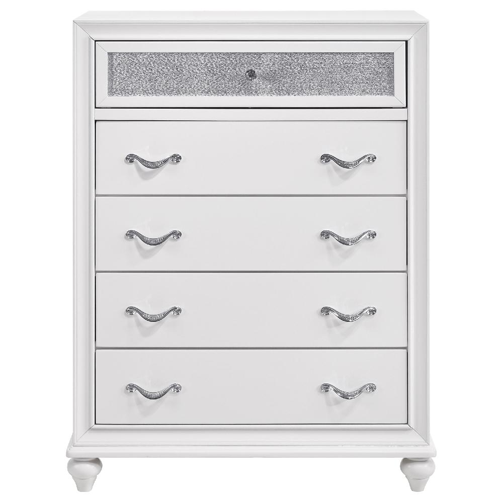 Coaster Barzini 5-drawer Bedroom Chest White