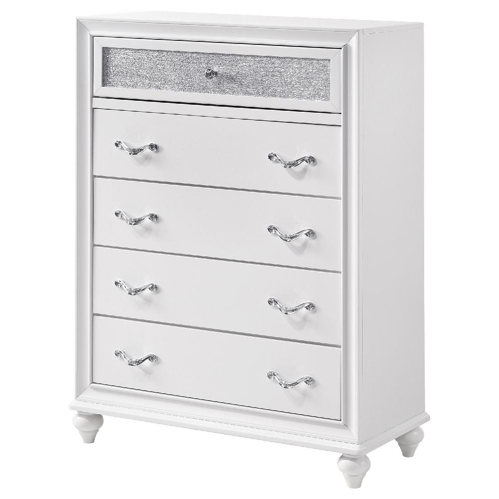 Coaster Barzini 5-drawer Bedroom Chest White