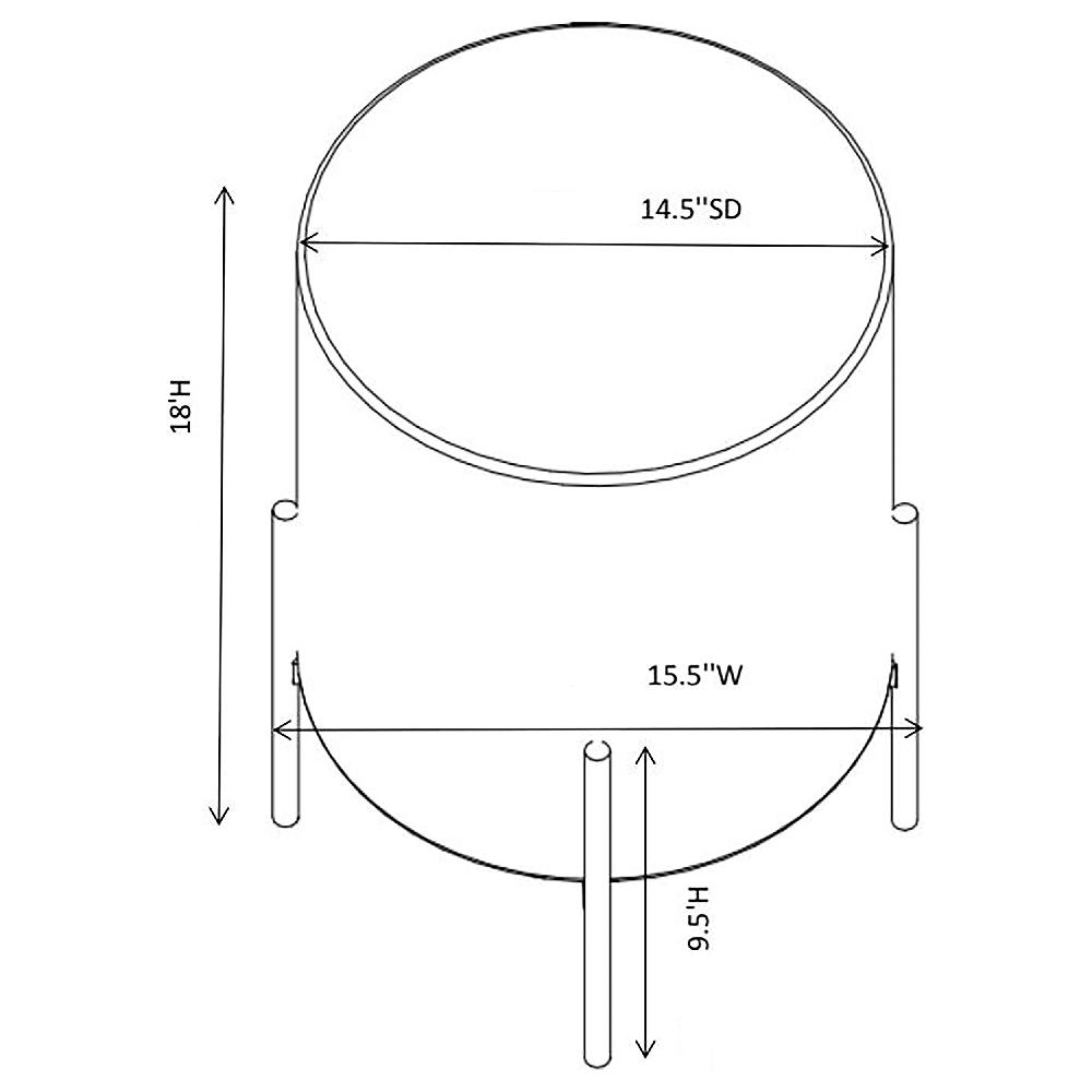 Coaster Basye Round Upholstered Ottoman Ivory